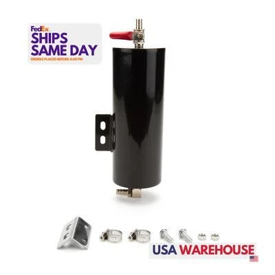 Specialty 9966BK, un tanque de desbordamiento de radiador de acero inoxidable negro 5 pulgadas X 8 pulgadas negro St Foto 1 de 4