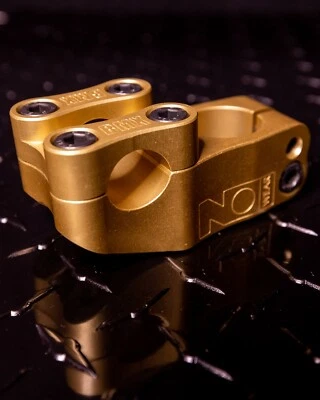 Gold Nowear BMX Missing Link bicycle Stem Made in USA Top Load CNC 6061 T6 - Image 1 of 4