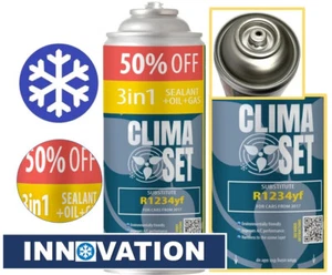 3 en 1 ClimaSet Gas de repuesto R1234yf Aire acondicionado Repuesto R1234yf Aire acondicionado - Imagen 1 de 11