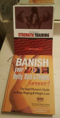 Lot of 2 Work Out * Strength Training * Weight Loss Books Foto 1 de 4