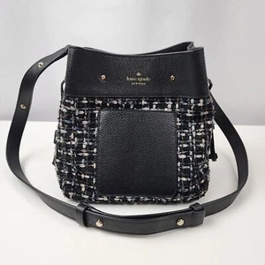 Kate Spade Marti Tweed Bucket Crossbody Bag - Picture 1 of 9