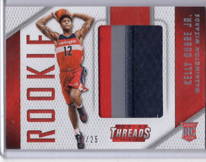 2015-16 KELLY DUBRE JR. PANINI THREADS SILVER ROOKIE PATCH # 73 16/25
