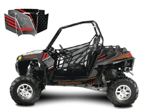 Polaris RZR 900 Grafik Kit D46-1 orange 2011 - 2013 - Bild 1 von 2