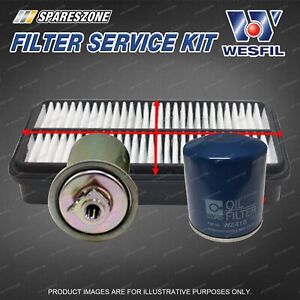 Wesfil Oil Air Fuel Filter Service Kit for Suzuki Vitara SE416 1.6L clips 91-00