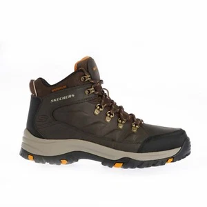 Men's Boots Skechers Relment Dagget Lace up in Brown - Picture 1 of 5
