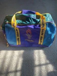 Vintage 1996 Atlanta Olympic Games 100th Anniversary Gym Duffle Bag Made 1992 - Picture 1 of 10