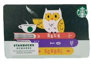 NEU - OOP - STARBUCKS-KARTE 2020 ""ZURÜCK ZUR SCHULE"" - WISE OLE' EULE-Sammlerstück - Bild 1 von 2