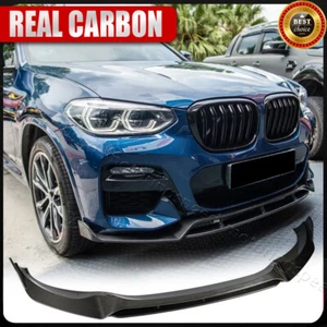 Carbon Fiber Front Bumper Lip Splitter Spoiler For BMW X3 G01 M40i X4 G02 2018UP - Bild 1 von 17
