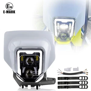 LED Headlight with DRL For Husqvarna 701 Supermoto TE FE 250 350 450 501 2017-up - Picture 1 of 9