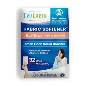 32ct Tru Earth Eco-Strips Fresh Linen Fabric Softener Paraben/Phosphate-Free - Picture 1 of 1