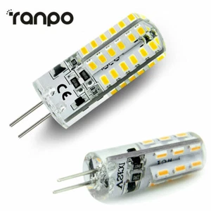 G4 Silicone Crystal Mini LED Corn Bulb 2W 3W SMD 3014 Light Lamp 12V 110V 220V - Picture 1 of 12
