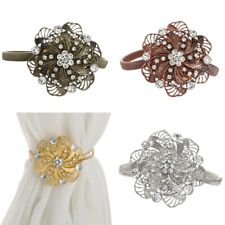 Curtain Tieback Flower Crystal for Decorative Curtains Clips