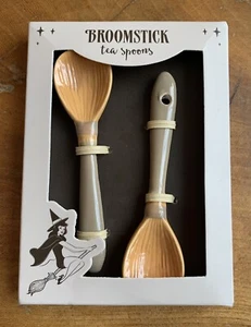 Broomstick Tea Spoons - Picture 1 of 2