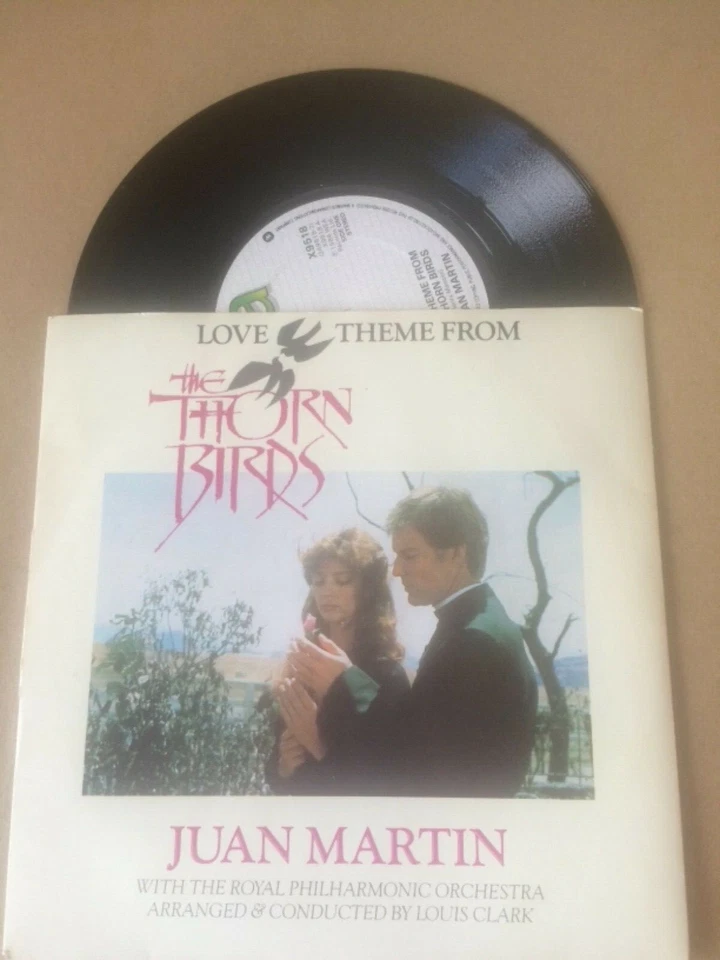JUAN MARTIN LOVE THEME FROM THE THORNBIRDS UK 1984 WEA RECORDS 7" 45 X9518 - Image 1 of 1