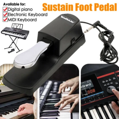 WINHOLDER Professional Sustain Foot Pedal Damper Polarity Switch Electronic Piano Keyboard