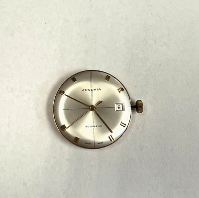 Movimiento Completo Juvenia Automático 892 con Esfera Plateada 30mm Fecha 17 Joyas Foto 1 de 4