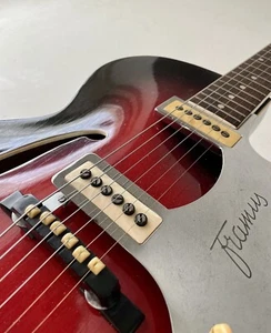 Vintage Framus Hi- Fi-Six 1962 Black Rose Archtop Hollow Body Guitar - Imagen 1 de 8