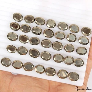 AAA+ Quality 100% Natural Pyrite Oval Cut 14x11mm Gemstones Wholesale ~ 430 Cts - Picture 1 of 7