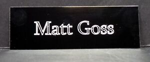 Matt GOSS 105x35mm Engraved Plaque for Signed Bros Pop Music Memorabilia