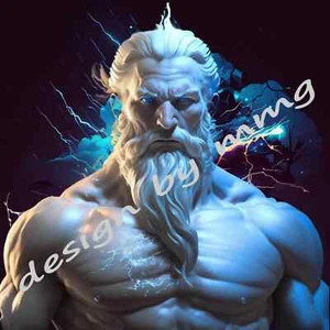 Digital Image Picture Photo Wallpaper ZEUS Olympian god of the sky & the thunder - Picture 1 of 1
