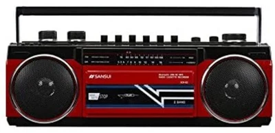 SANSUI Bluetooth radio cassette Player USB/SD/MP3 SCR-B2 RD F/S w/Tracking# NEW - Image 1 of 4