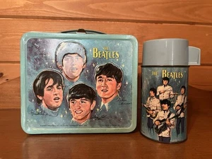 1965 Aladdin The Beatles Lunchbox Lunch box & Thermos - Picture 1 of 13