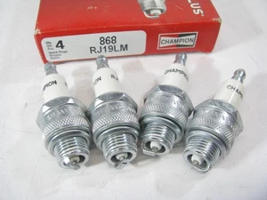 (4) Champion RJ19LM 868 Ignition Spark Plugs - 14mm 9.5mm Reach 21mm Hex - Picture 1 of 2