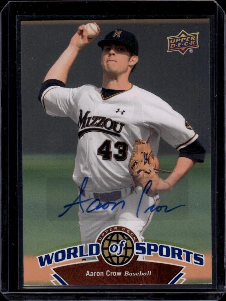 2010 Upper Deck World of Sports Autographs #151 Aaron Crow Auto Missouri Royals - Image 1 of 2