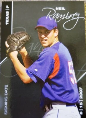 NEIL RAMIREZ 2008 Just Minors Black Rookie Glossy #1/1 of 1 Texas Rangers 2007 - Image 1 of 2