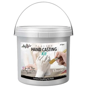 17pc Artzstyle Plaster 3D Kids/Teen DIY Hand Casting Craft Kit Art Set 18y+ - Picture 1 of 2
