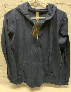 Sofra Women’s Hooded Hoodie Jacket Sweatshirt Zip-Up Zipper Size Medium - Picture 1 of 4