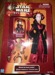 1998 Star Wars Ep I *SEALED* Ultimate Hair Queen Amidala Doll Figure NIB 51002 - Picture 1 of 4