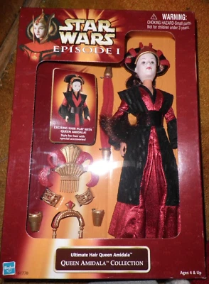 Figura muñeca Star Wars Ep I 1998 *sellada* Ultimate Hair Queen Amidala nueva en caja 51002 Foto 1 de 4