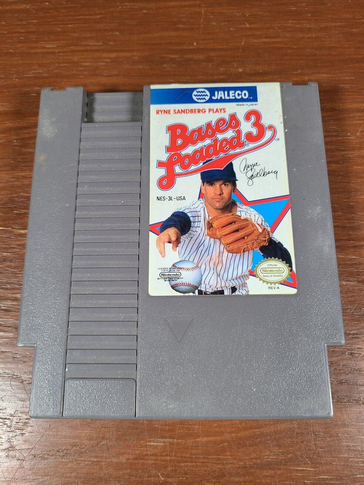 Bases Loaded 3, Ryne Sandberg Plays (Nintendo NES, 1991) Cartridge ONLY Tested