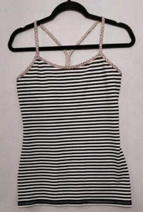 Lululemon Power Y Tank Gr. 8 Racer kräftig gestreift Activewear Sommer Top Athleisure - Bild 1 von 16
