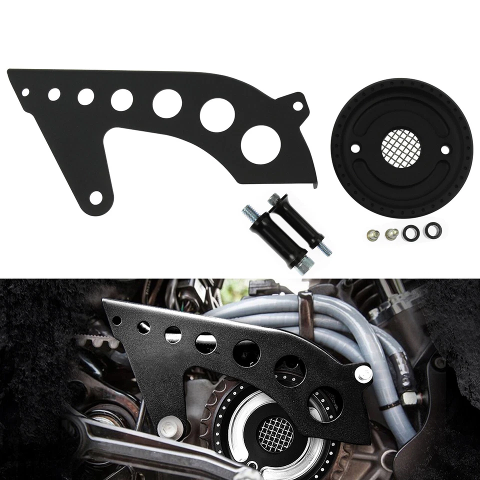 Front Pulley Cover Chain Belt Guard Covers Set For Harley Sportster 883 Iron - Image 1 of 4