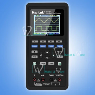 3in1 Handheld Digital Hantek Oscilloscope Signal Source Multimeter 70MHz AWG USB - Image 1 of 4