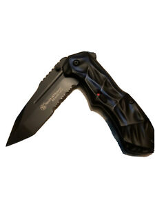 Smith&Wesson Police Military Black Ops Blue Assisted-Open Tactical Pocket Knife