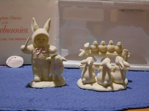 Snowbunnies Let's All Sing Like the Birdies Sing Department 56 - Imagen 1 de 8