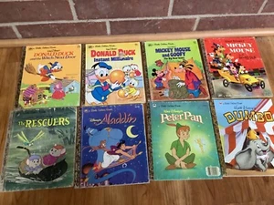 Group of 8 Little Golden Books DISNEY character themed stories. - Bild 1 von 6