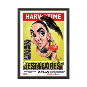 Monique Conti, 2023 Aflw Best & Fairest, Harv Time Framed - Picture 1 of 1