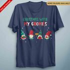 Christmas Gonk T Shirt Unisex Christmas With My Gnomies Funny Xmas Gift Top