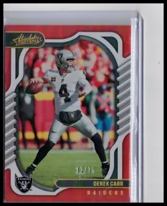 2022 Panini Absolute #63 Derek Carr Orange /75 - Bild 1 von 2
