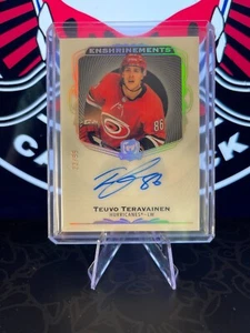 21/22 THE CUP AUTO ENSHRINEMENTS TEUVO TERAVAINEN AUTO 22/99 CANES - Bild 1 von 2