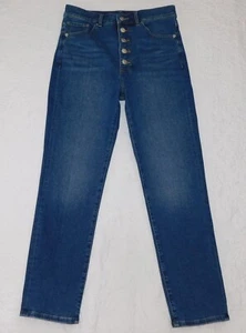 EXPRESS ―Größe 6 R ― SLIM SUPER HIGH RISE Button Fly Light Denim Jeans #CN43 *EUC - Bild 1 von 6