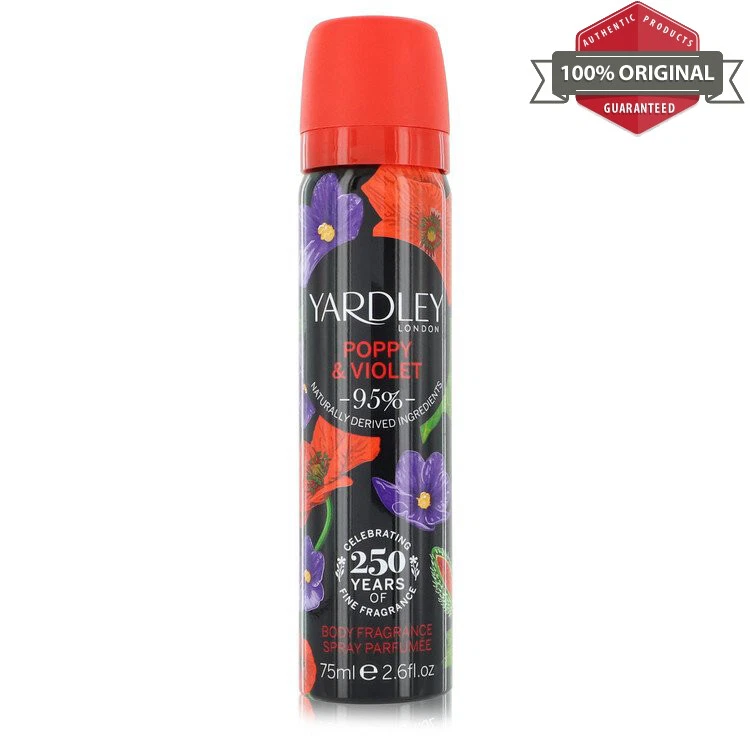 Yardley Poppy & Violet Deodorant Spray 75ml Women