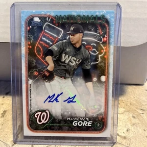 2024 Topps Holiday - Mega caja autógrafos #HAC-MG Mackenzie Gore (AU) - Imagen 1 de 2