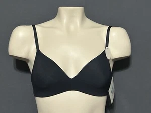 Calvin Klein Bra 32C Black Wireless Lightly Padded  - Picture 1 of 8
