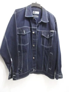 Southpole Mens Blue Jean Denim Jacket Dark Wash Button Urban Style - Size Large - Picture 1 of 8