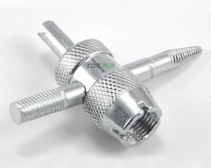 Tire Valve Core Stem Remover Installer 4 Way Tool - Picture 1 of 6